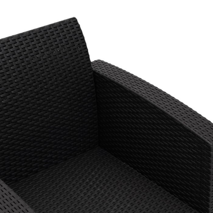 Набор садовой мебели Бора, Дуо, два кресла + стол, антрацит Набор садовой мебели Бора, Дуо, два кресла + стол, антрацит