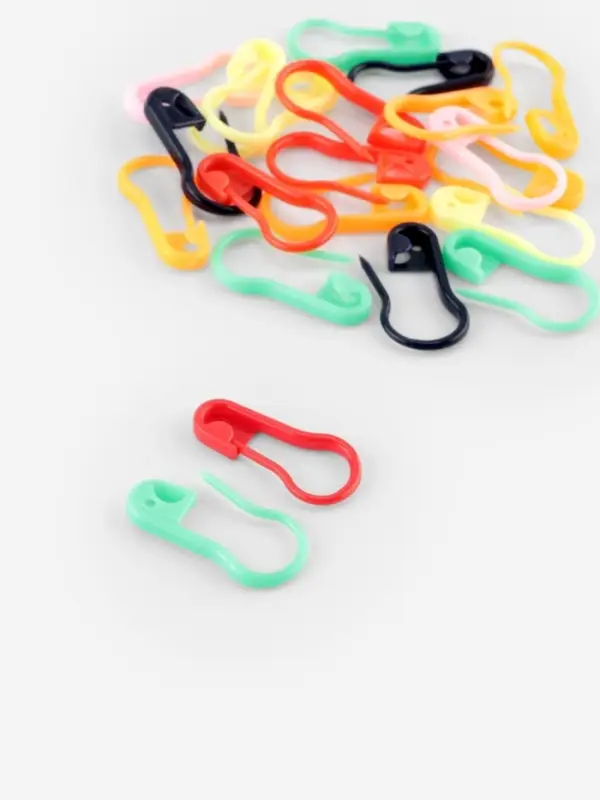 Набор булавок, 2.3 см, 20 шт., разноцветный