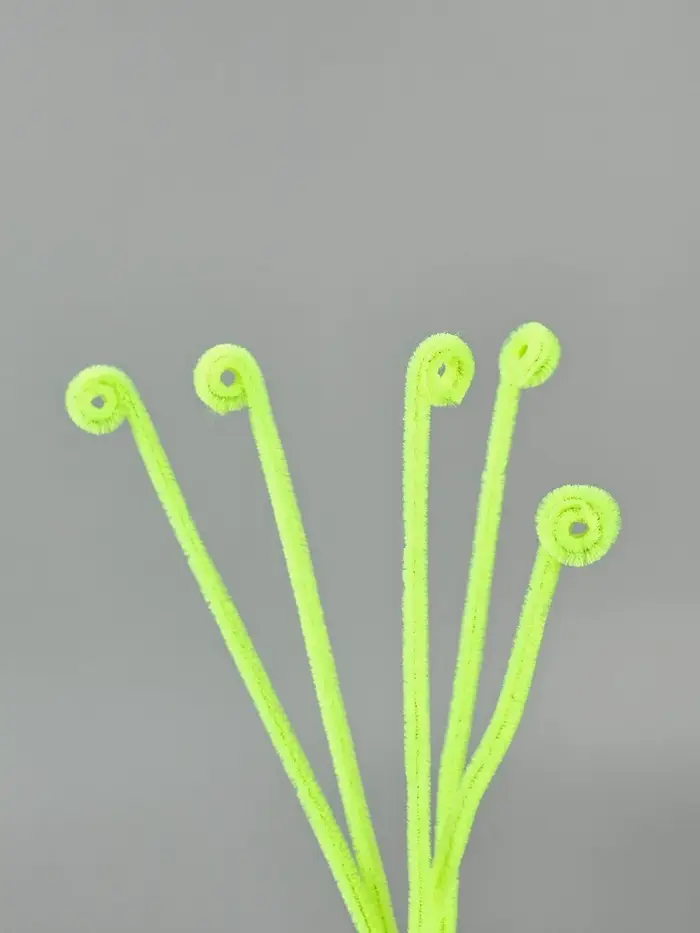 Синельная проволока набор 50 шт., зелёный неон, 30 см