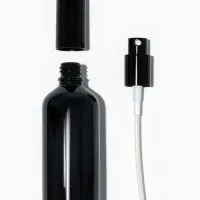 Флакон для парфюма, стеклянная, с распылителем Black, 100 мл, чёрный