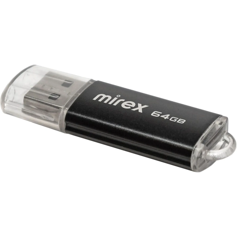 Флеш-память Mirex USB UNIT BLACK 64Gb (13600-FMUUND64 )