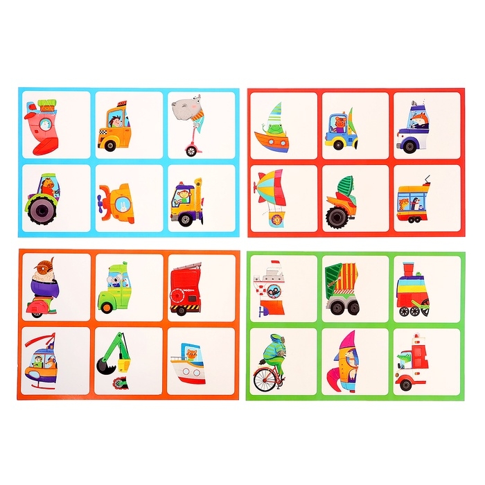 Пластиковое лото для малышей Пластиковое лото для малышей "Машинки.Найди половинку" 3+ 29999