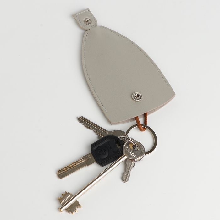 Ключница, длина 11,5 см, кольцо, цвет бежевый Ключница, длина 11,5 см, кольцо, цвет бежевый