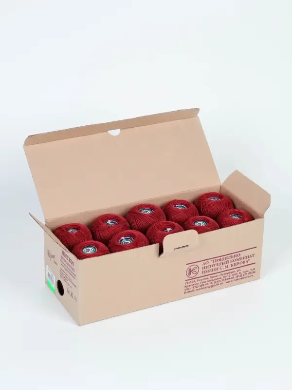 Нитки вязальные "Ирис" 150м/25г  100% мерсеризованный хлопок (5610)