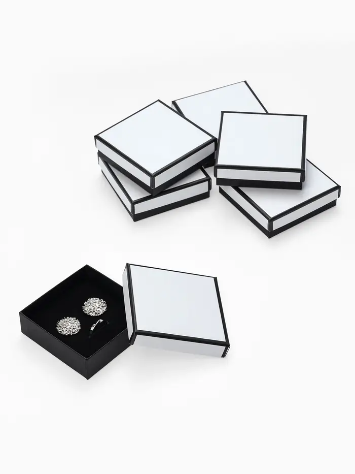 Набор коробочек подарочных 6 шт. под набор &laquo;Стиль&raquo;, 9&times;9 см, цвет чёрно-белый (10901369)