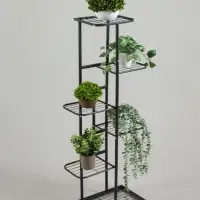 Подставка для цветов Greengo, 6 полок, 44&times;22&times;105 см, напольная, металл, тёмно-серая