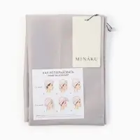 Чалма - тюрбан для волос MINAKU, 25&times;68 см, тенсель, светло-серая