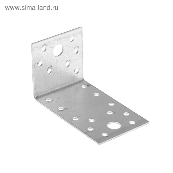 Уголок крепежный асимметричный ТУНДРА krep, 90х50х55х2 мм Уголок крепежный асимметричный ТУНДРА krep, 90х50х55х2 мм
