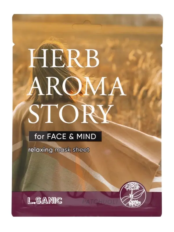 Тканевая маска с экстрактом пачули и эффектом ароматерапии, 25мл, L.Sanic