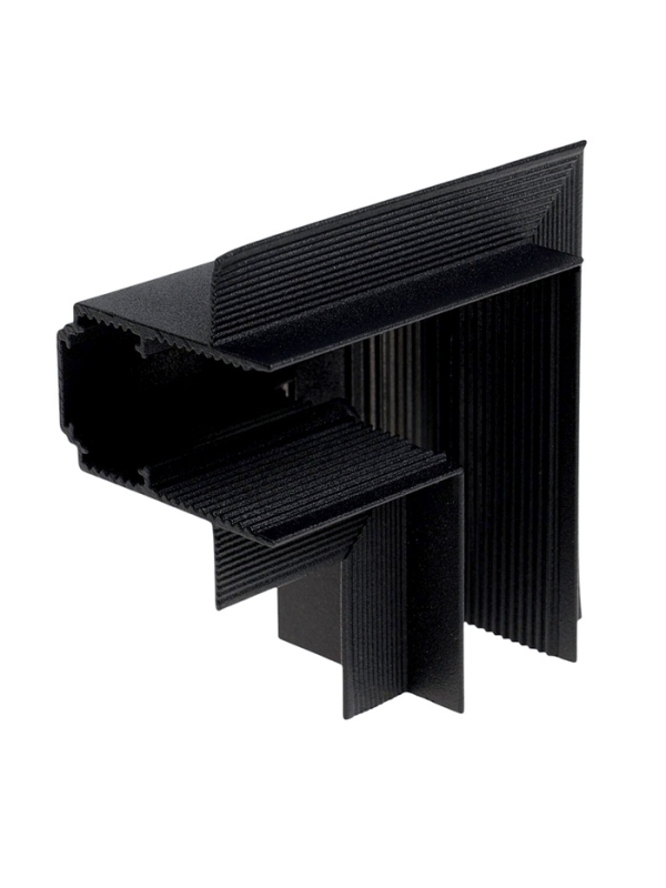 Коннектор угловой для магнитного шинопровода, серия "Broad", скрытый монтаж, алюминий