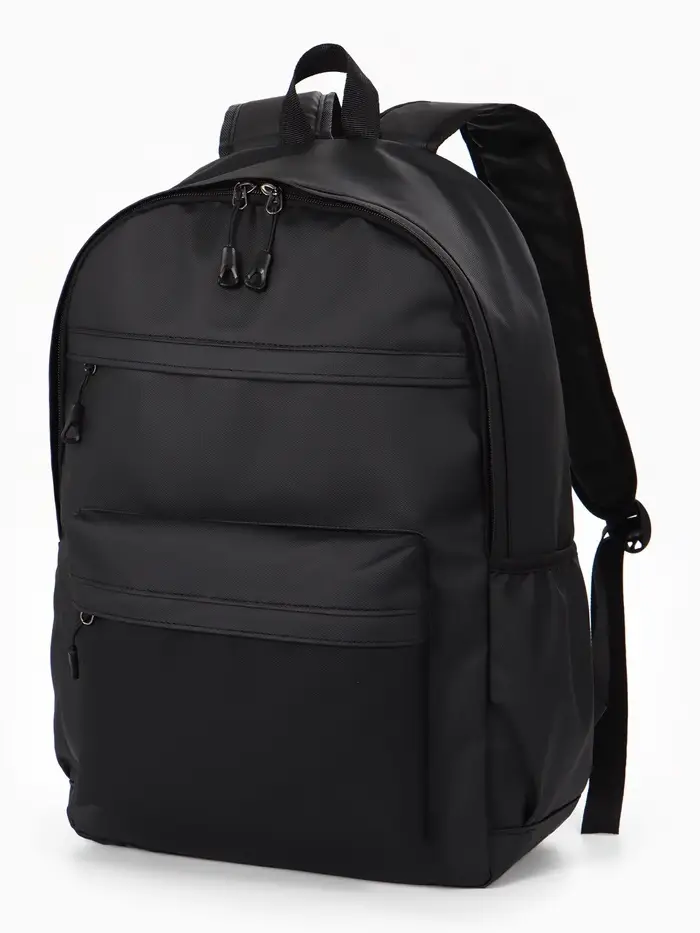 Рюкзак 31*14*46 см, 1 отд, 5 н/карм, Однотон, Водонепрон. черный
