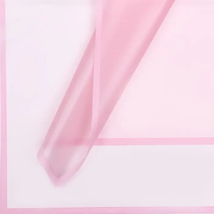Пленка для цветов матовая «Фриз», светло - розовая, 60×60 см