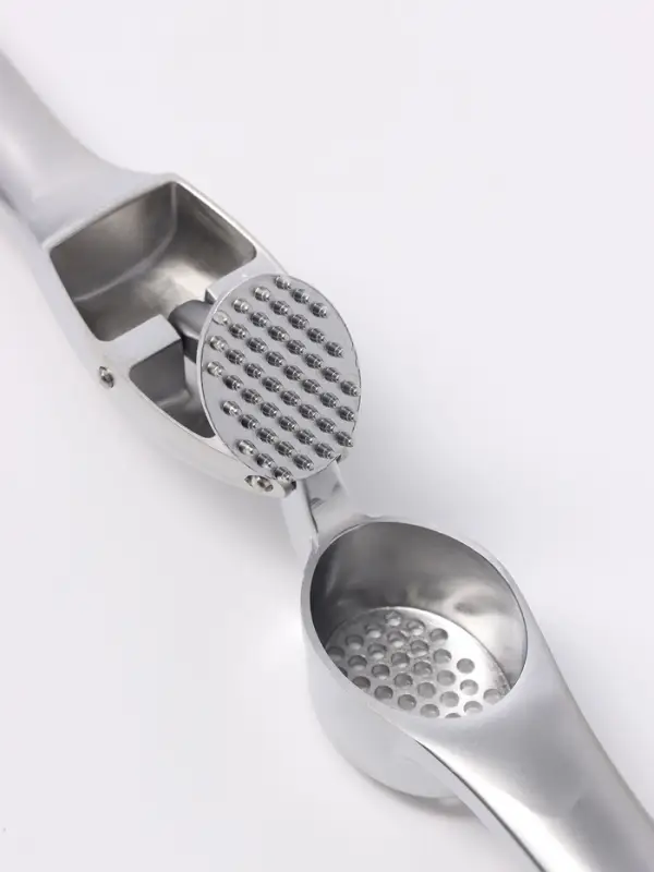 Пресс для чеснока Доляна Redline, 4&times;2.9&times;16 см, нержавеющая сталь, красный