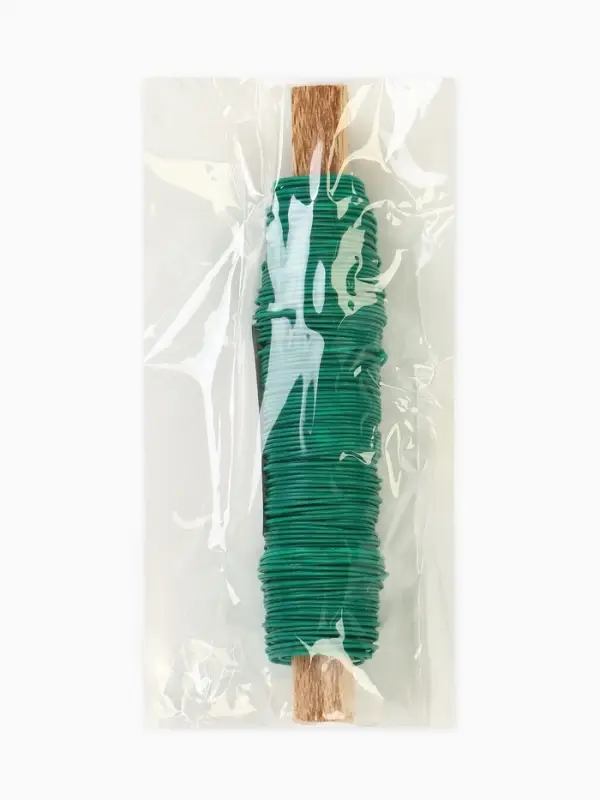 Проволока для подвязки растений, 50 м, металл, зелёная, Greengo