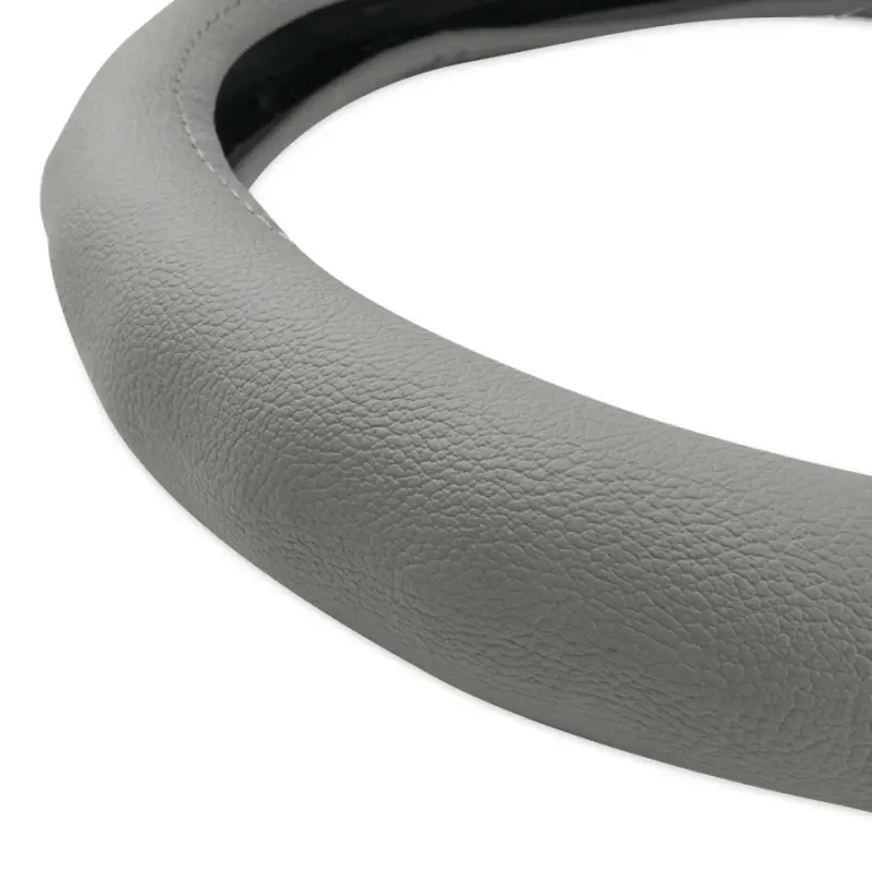 Оплетка на руль (нат. кожа) AVS GL-165L-GR (размер L, серый) - Серия "Classic"