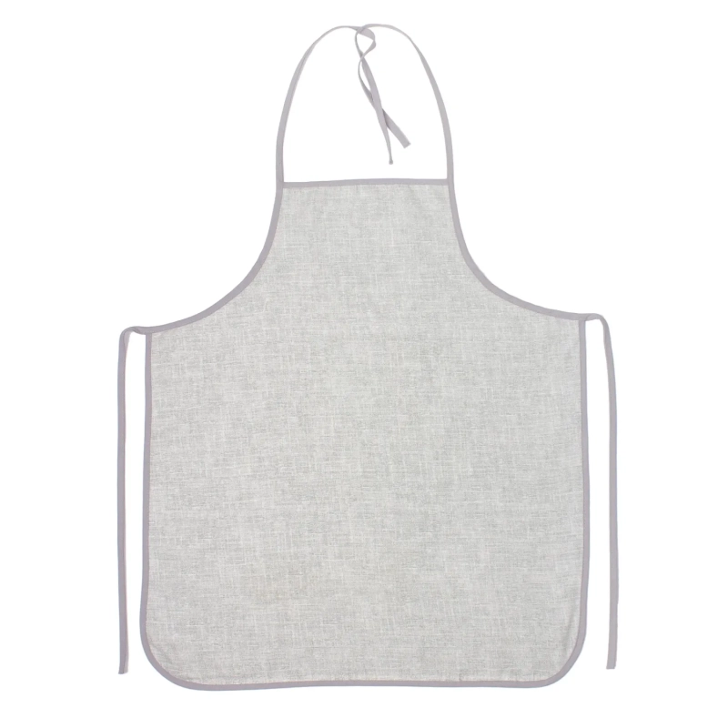 Фартук кухонный 70х60см, рогожка, 160г/м2, Рант серый