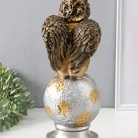 Фигура "Ангел на шаре" бронза, 38х15х14 см