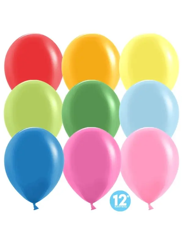 Воздушные шары латексные 12 Воздушные шары латексные 12" «Ассорти», 25 шт.