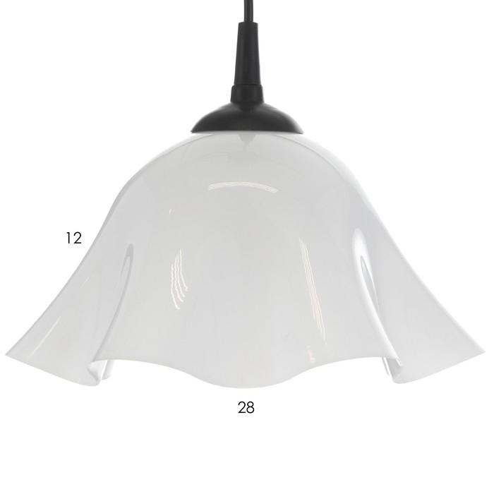 Люстра Люстра "Ирис" 1х15Вт Е27 МОДЕЛЬ: BR 00260 черный/белый 28х28х14см