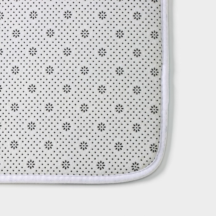 Коврик для ванной и туалета Доляна «Ракушки на камушках», 45×75 см