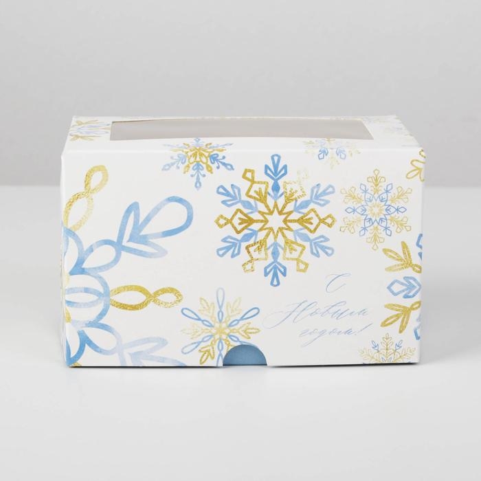 Коробка для капкейков «Let it Snow», 10 х 16 х 10см, Новый год Коробка для капкейков «Let it Snow», 10 х 16 х 10см, Новый год