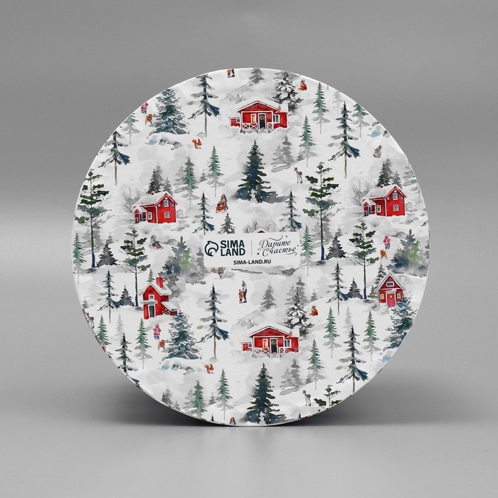 Коробка подарочная круглая «Тепла и уюта»,17.5 х 20 см, Новый год Коробка подарочная круглая «Тепла и уюта»,17.5 х 20 см, Новый год