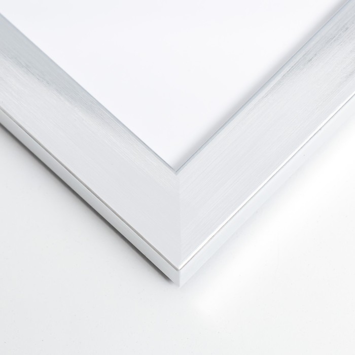 Фоторамка пластик Фоторамка пластик "МИРАМ" 20х20 см серебро (пластиковый экран)