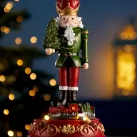 Фигура светодиодная "Щелкунчик" 22х11 см, 2 LED, LR41x3 (в компл), Т/БЕЛЫЙ