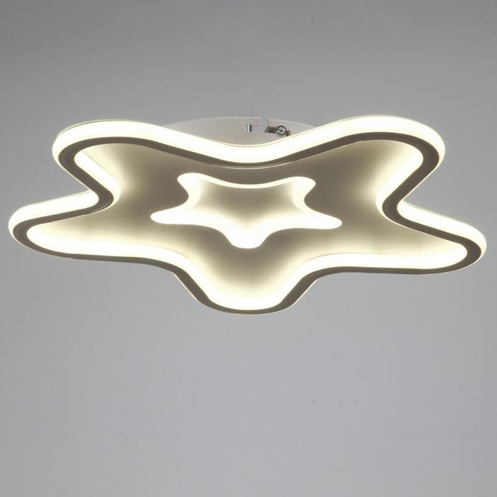Люстра с ПДУ 1201/1 LED 90Вт 3000-6000К белый 47х47х8 см BayerLux