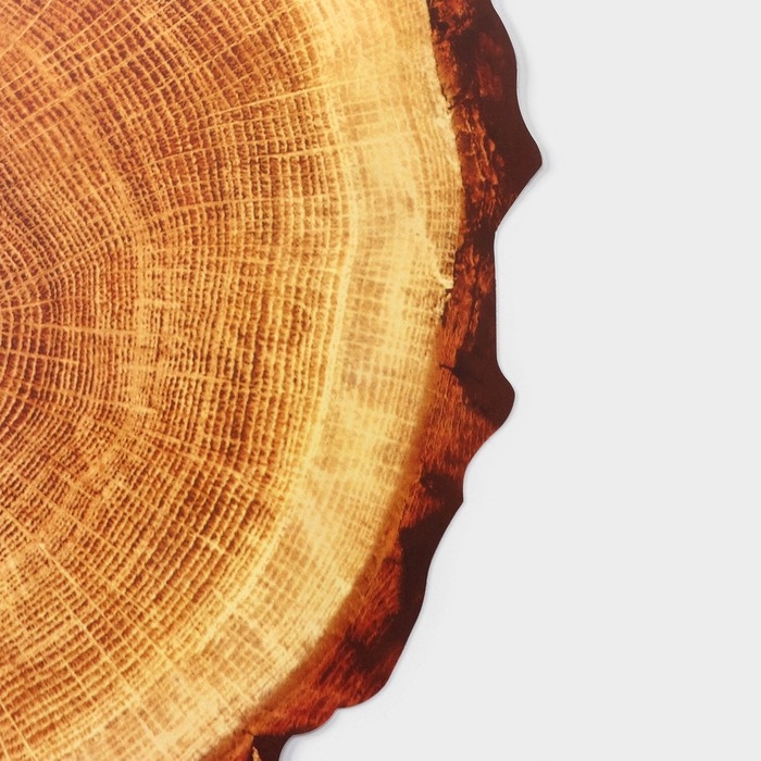 Салфетка сервировочная на стол «Спил», 38×39 см, цвет бежевый Салфетка сервировочная на стол «Спил», 38×39 см, цвет бежевый