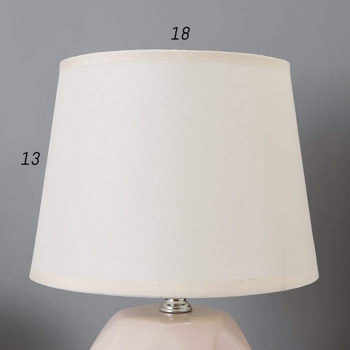 Лампа настольная 08946/1 E14 40Вт бежевый 17х17х28 см RISALUX