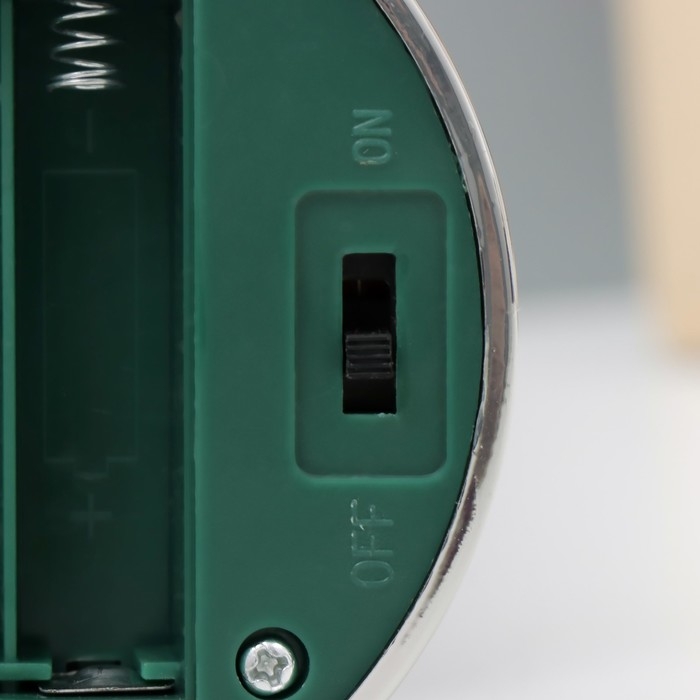 Лава-лампа  "Морозная свеча" LED от батареек 3хАА USB серебро 7х7х28см