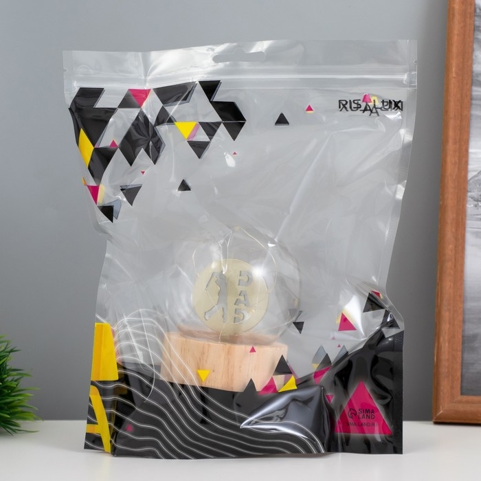 Ночник «Шар-папа» LED 3хAG10 шар 8см 6,5х6,5х11,5см