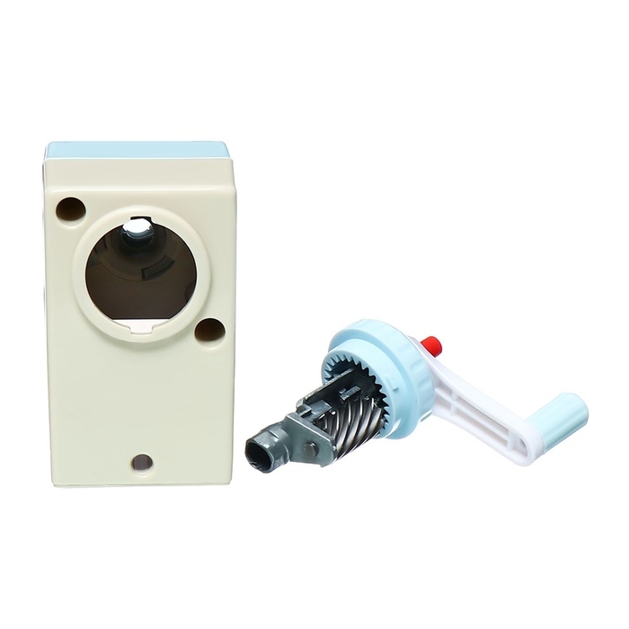 Точилка механическая с контейнером Классика Голубой/Хаки Точилка механическая с контейнером Классика Голубой/Хаки