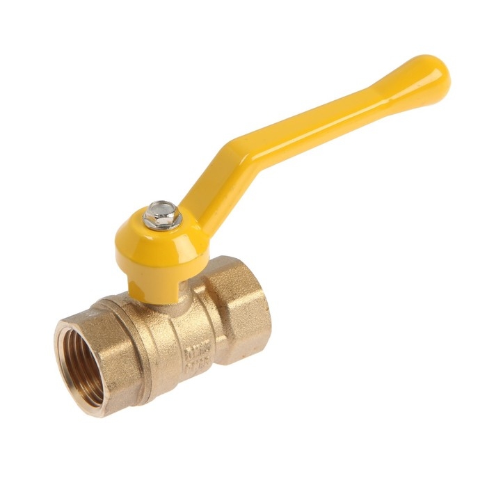 Кран шаровой газовый Кран шаровой газовый "ОПТИМА" ГАЗ, внутренняя/внутренняя резьба 1/2", рычаг