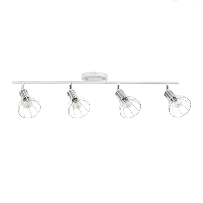 Светильник Светильник "Бостон" 4х60Вт Е14 белый/хром