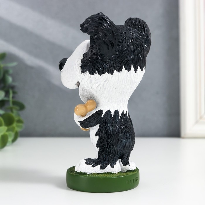 Сувенир полистоун подставка под очки Сувенир полистоун подставка под очки "Пёсик с косточкой" 13,5х8х7,5 см