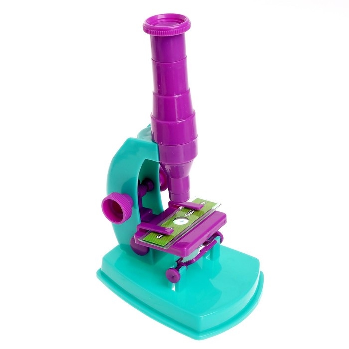 Набор биолога 6 предметов: микроскоп, 2 калейдоскопа, 2 пустых слайда, образец клеток Набор биолога 6 предметов: микроскоп, 2 калейдоскопа, 2 пустых слайда, образец клеток