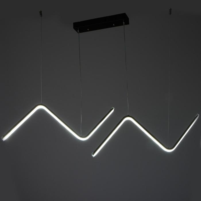 Светильник 1712/2BK LED 60Вт 3000-6000K черный 108х2,3х24-124 см Светильник 1712/2BK LED 60Вт 3000-6000K черный 108х2,3х24-124 см