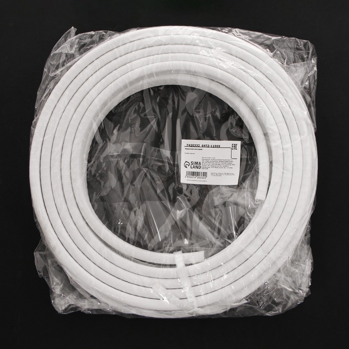 Защитная накладка на контур двери, металлический сердечник, 5 м, белый Защитная накладка на контур двери, металлический сердечник, 5 м, белый