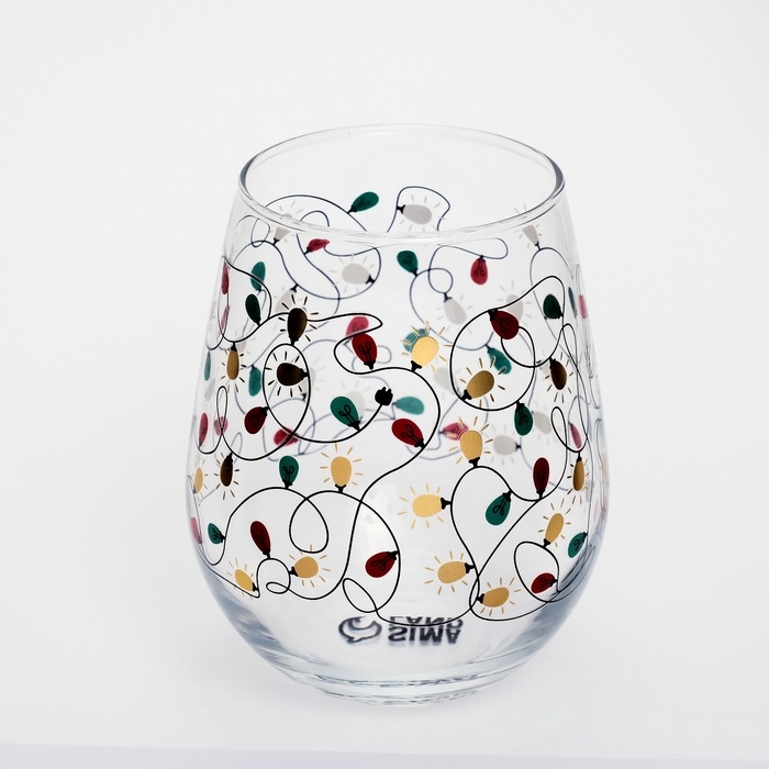 Стакан Стакан "Новогодняя гирлянда", 620 мл