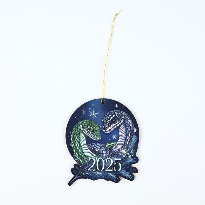 Ёлочная игрушка новогодняя «2025», на Новый год, светится в темноте, дерево, 7,8 х 9,5 см Ёлочная игрушка новогодняя «2025», на Новый год, светится в темноте, дерево, 7,8 х 9,5 см