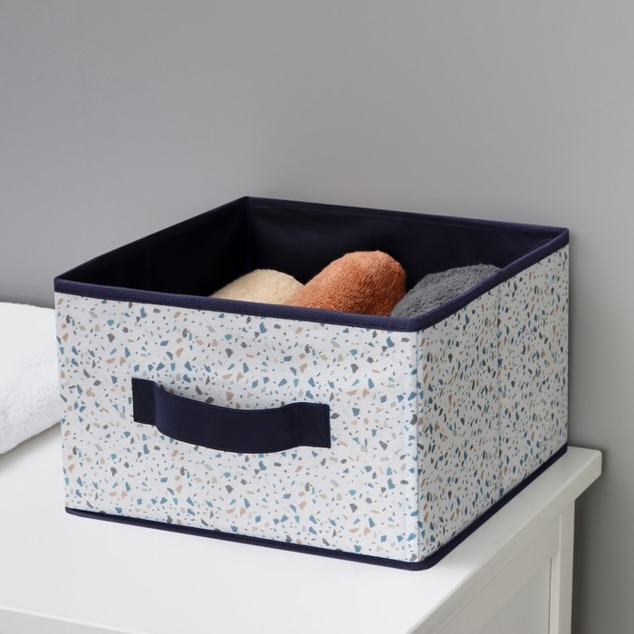 Короб для хранения Доляна &laquo;Мармелад&raquo;, 29&times;29&times;18 см, цвет белый