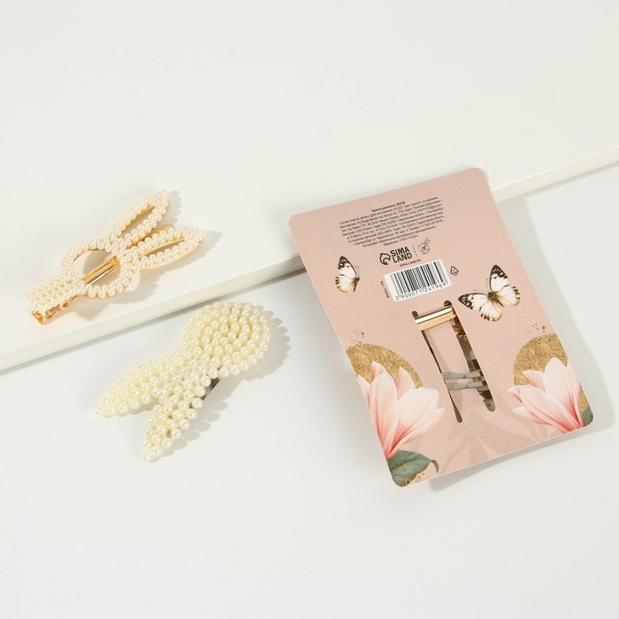 Заколки для волос «Счастье», 2 шт, 9 х 12 см Заколки для волос «Счастье», 2 шт, 9 х 12 см