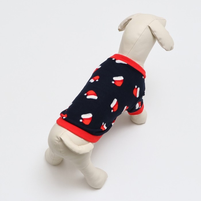 Толстовка Толстовка "Новогодний колпак", размер M, синяя (ДС 32, ОШ 28, ОГ 46 см)