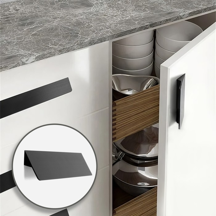 Ручка-скоба CAPPIO RSC031, м/о 192 мм, цвет черный Ручка-скоба CAPPIO RSC031, м/о 192 мм, цвет черный