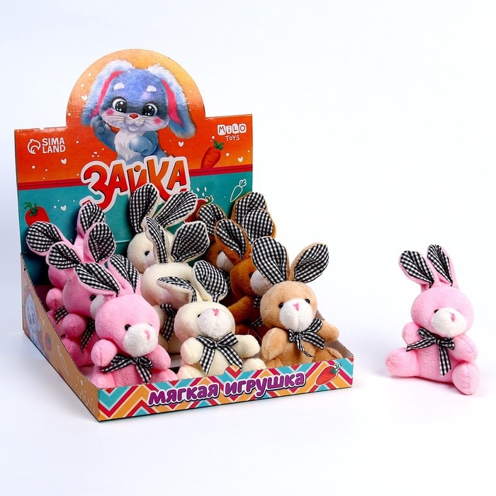 Мягкая игрушка «Зайка», МИКС Мягкая игрушка «Зайка», МИКС