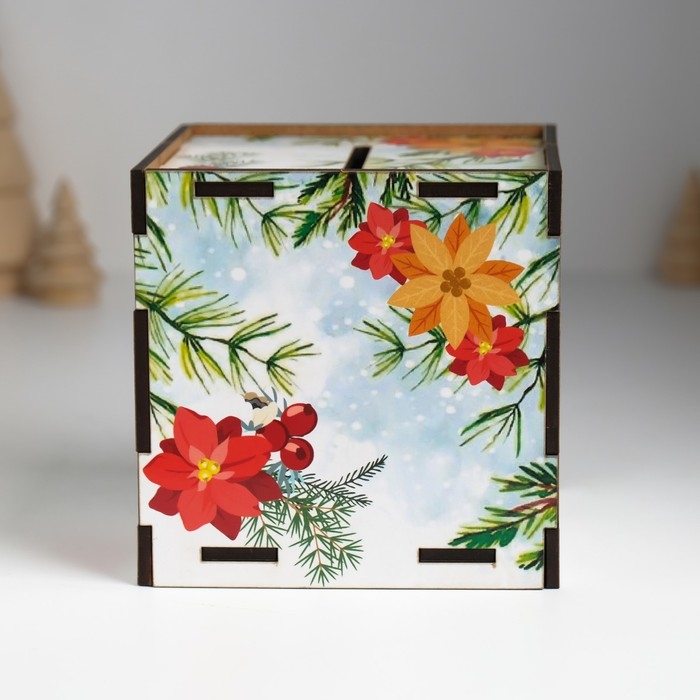 Копилка куб  Копилка куб "Змея. Приятных сюрпризов" 10х10х10 см