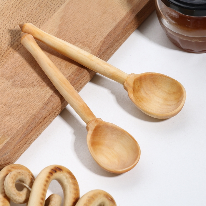 Ложка деревянная, чайная, варёная Ложка деревянная, чайная, варёная