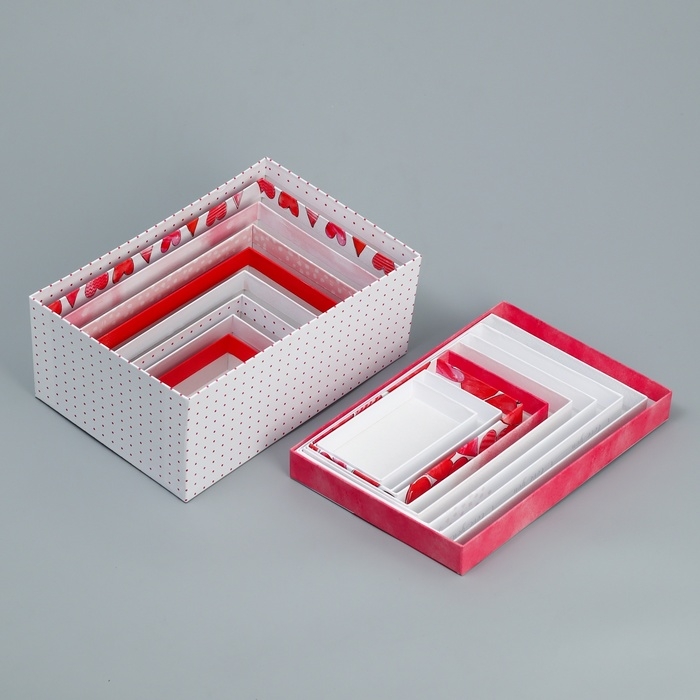 Набор коробок 9 в 1, упаковка подарочная, «Ты в моём сердце», 12 х 7 х 4 - 28 х 18.5 х 11.5 см